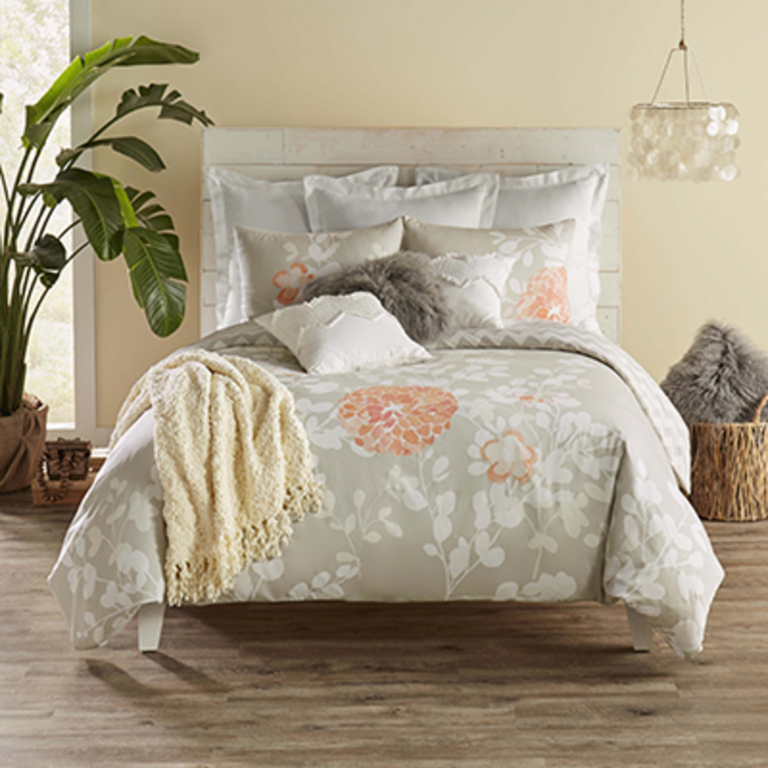 Kaleah Apricot by Blissliving Home Bedding