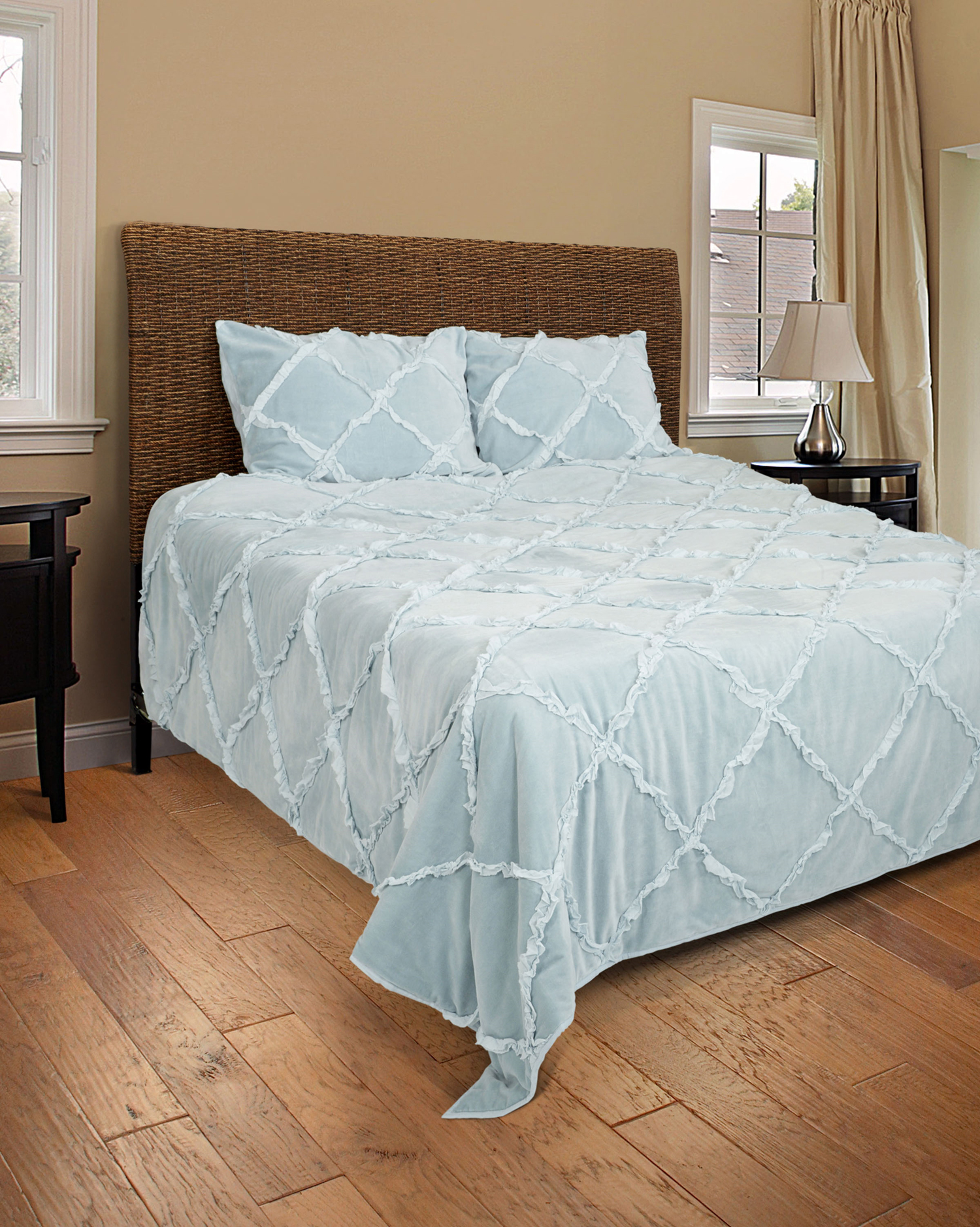 Posh Light Blue by Rizzy Home Bedding - BeddingSuperStore.com