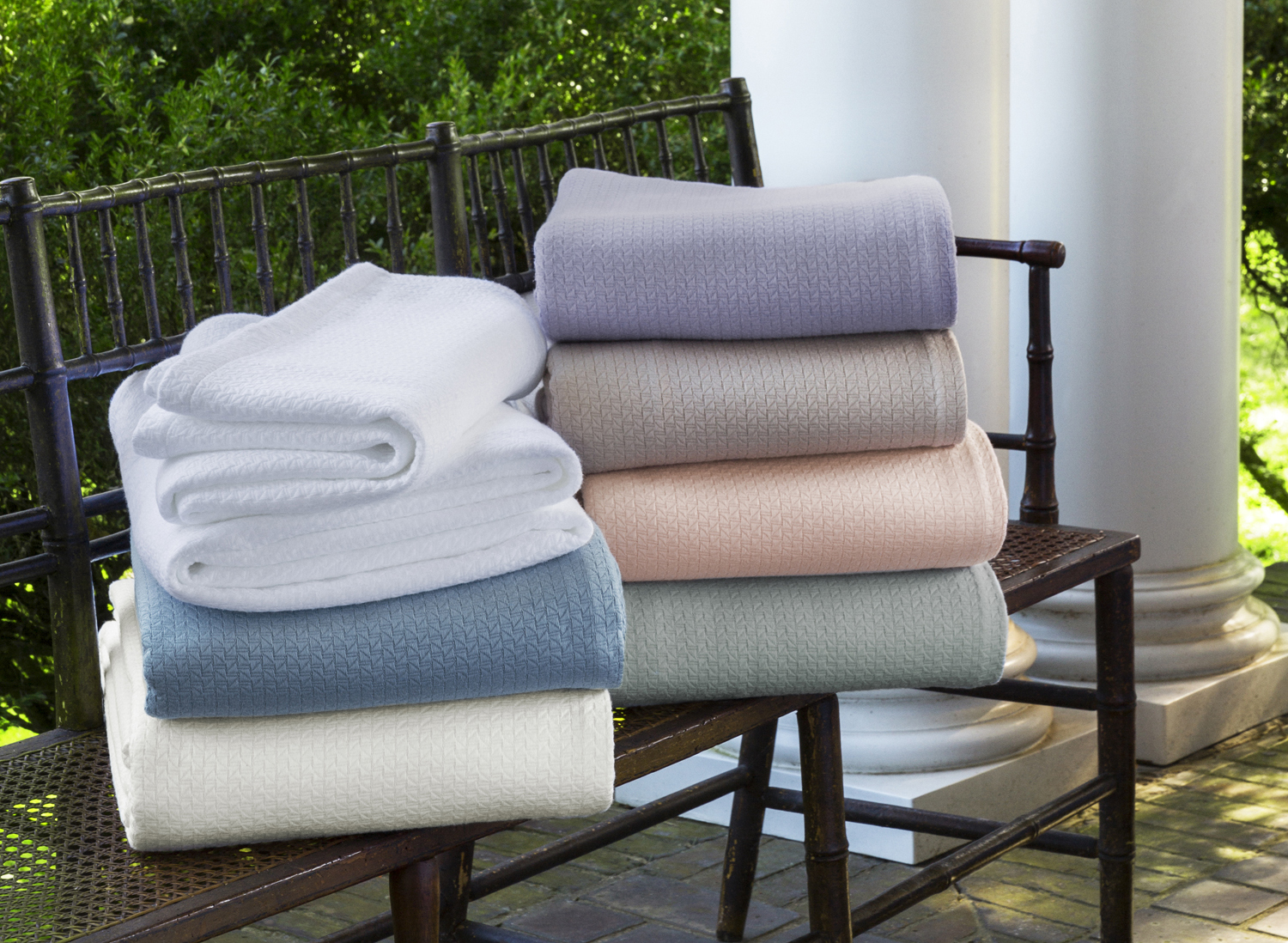 Riano Cotton Blanket by Sferra Fine Linens