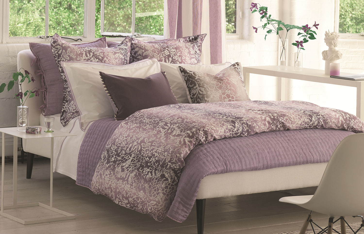 Yuzen Damson by Designers Guild Bedding