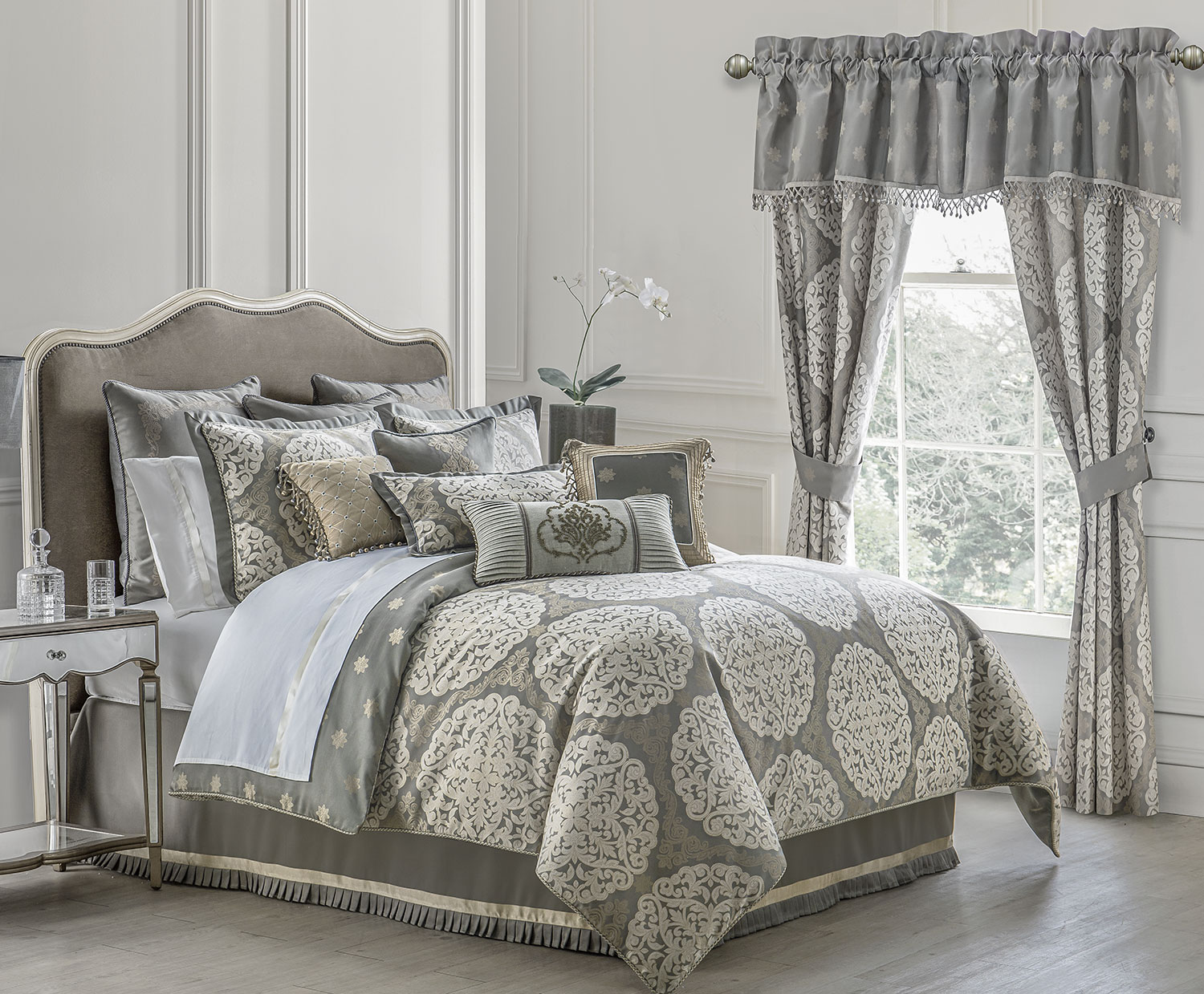 Darcy Pewter by Waterford Luxury Bedding