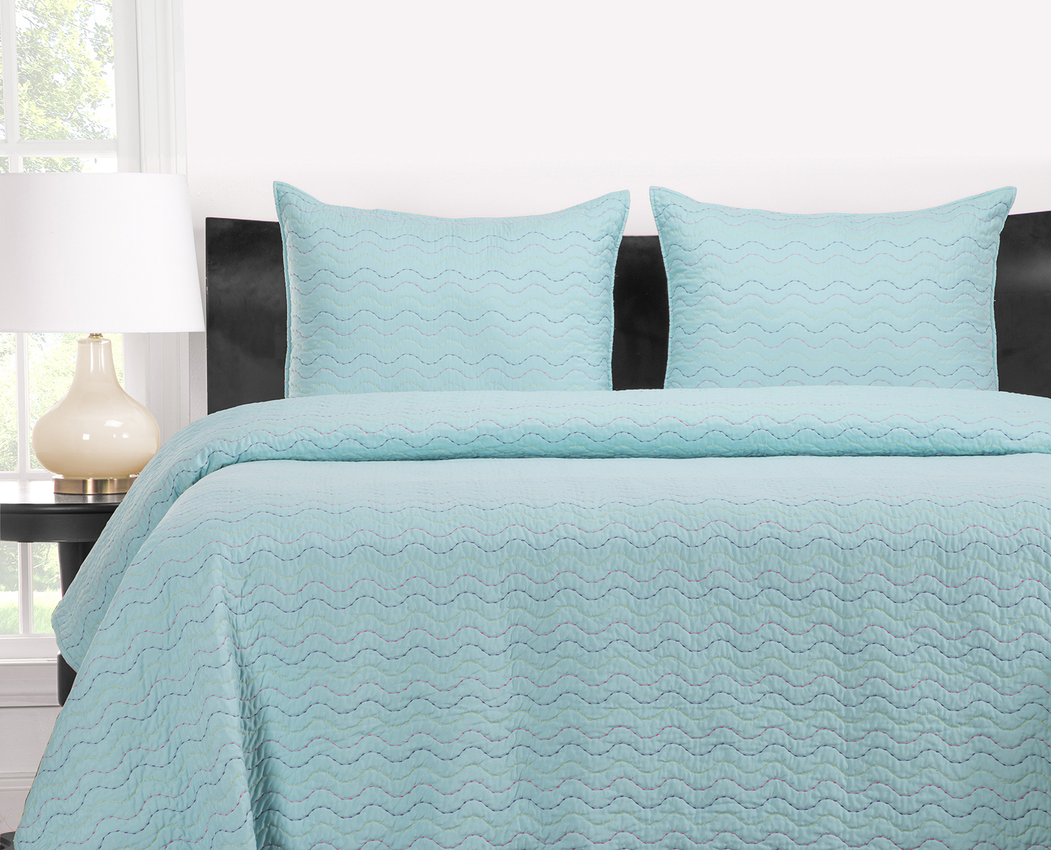 Stitched Robins Egg Blue by Crayola Bedding