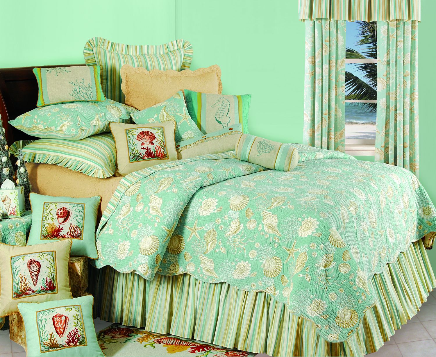 Natural Shells by C&F Quilts