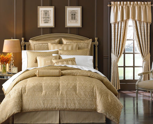 Anya Pale Gold by Waterford Luxury Bedding - BeddingSuperStore.com