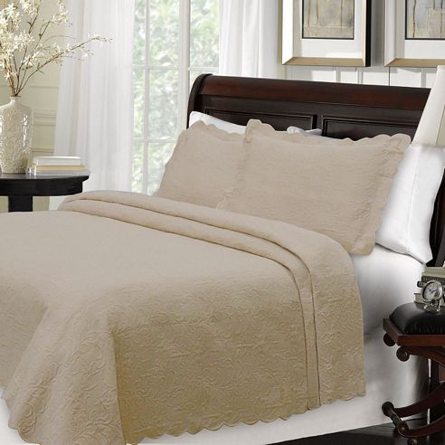 Majestic Taupe Coverlet By Lamont Home Beddingsuperstore Com