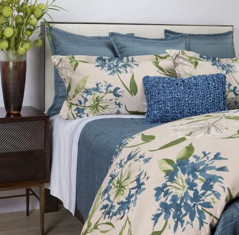 Floral Blue by Ann Gish Art of Home Bedding - BeddingSuperStore.com