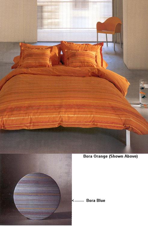 orange bed sheets image