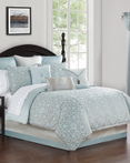 Arezzo Blue by Waterford Luxury Bedding