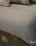 Bubbles Graphite Coverlet Set by Hallmart