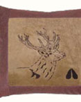 Azteca Deer Leather Pillow