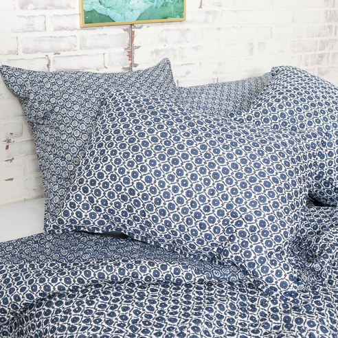 Noland Stripe Indigo by carol & frank - BeddingSuperStore.com