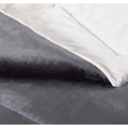 London fog supreme velvet faux fur throw cheap