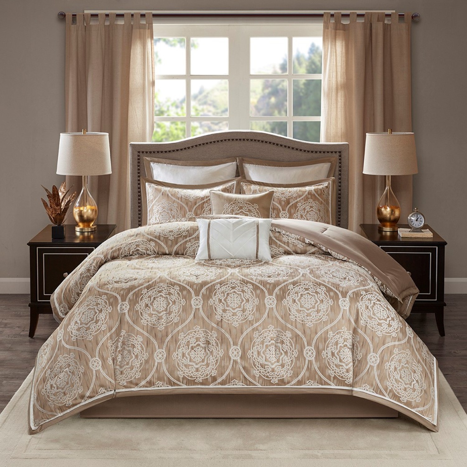 Dora Taupe by Madison Park - BeddingSuperStore.com