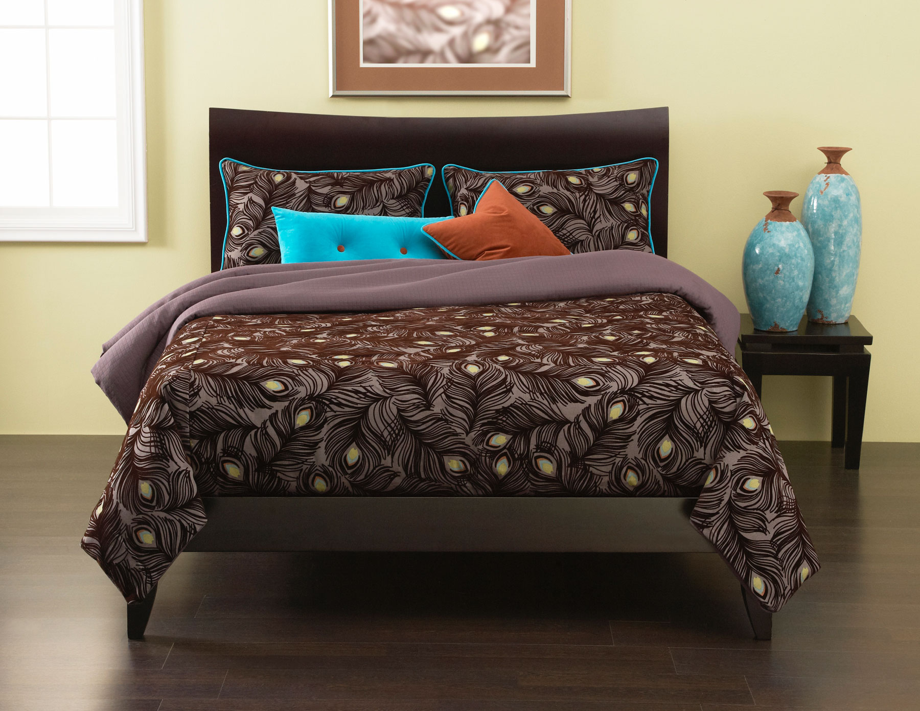 Plush Plumes Pillow Sham Queen