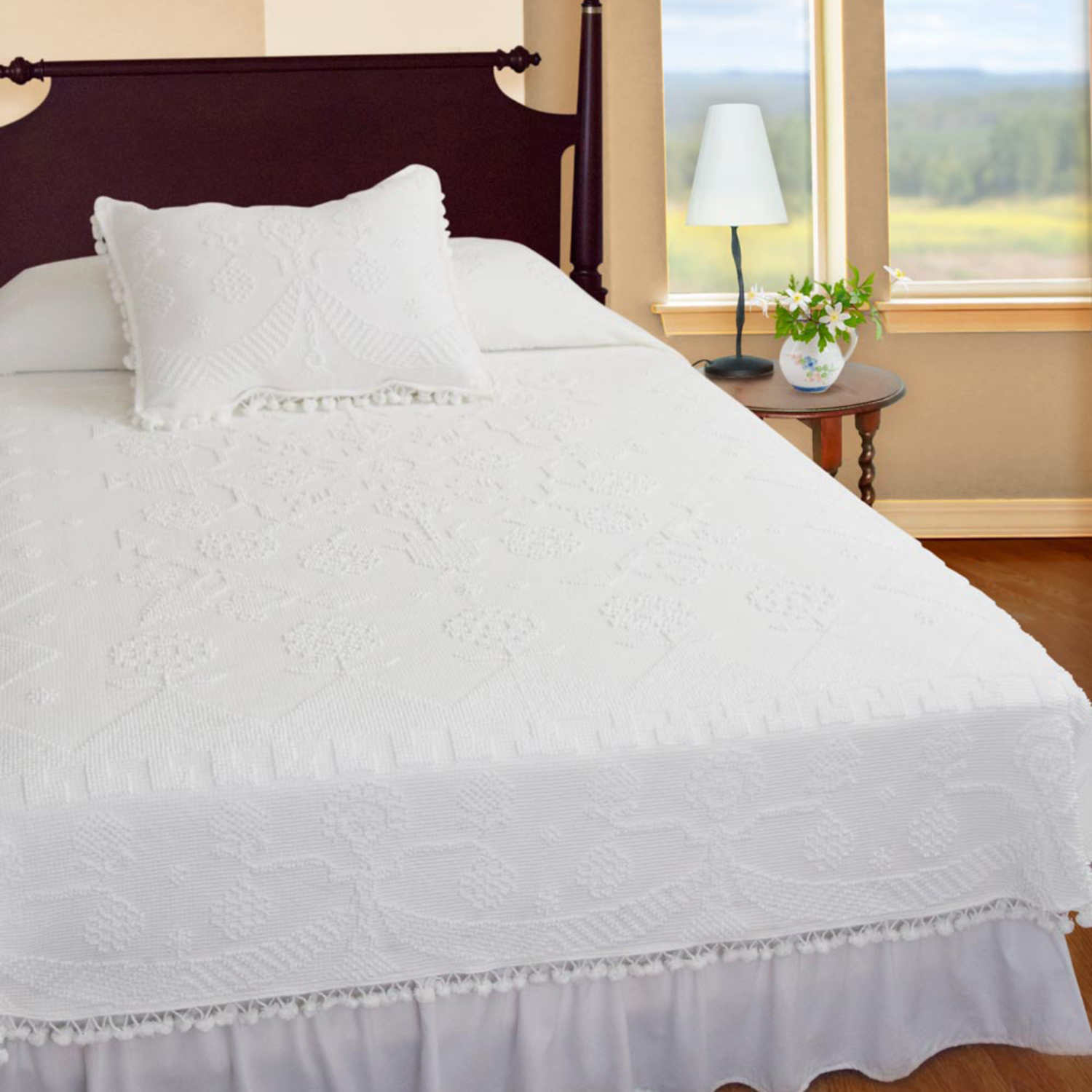 Martha Washington's Terry Coverlet by Maine Heritage Weavers