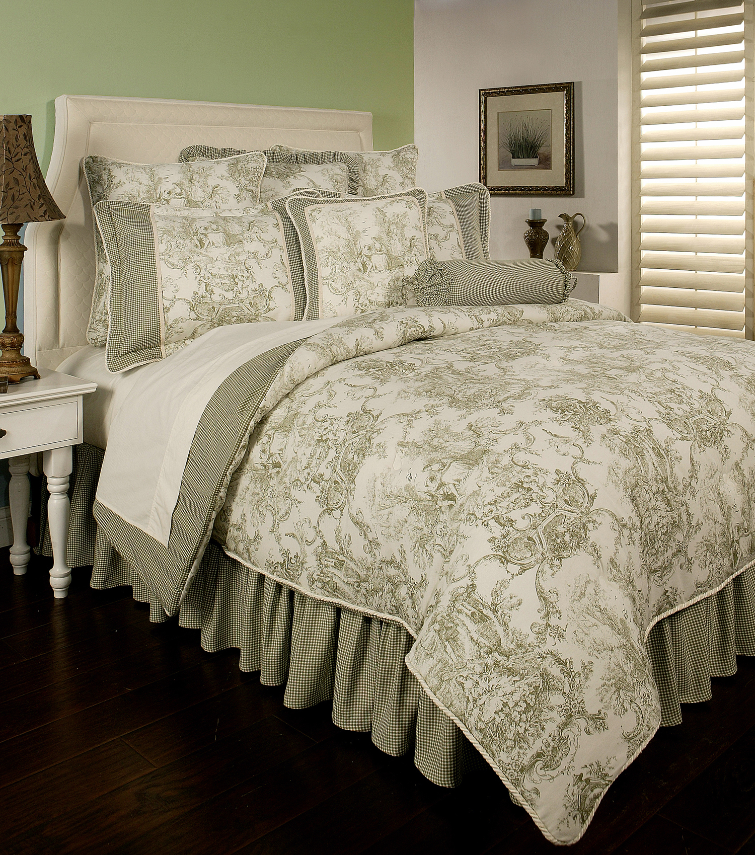 Country Toile Sage By Sherry Kline Beddingsuperstore Com