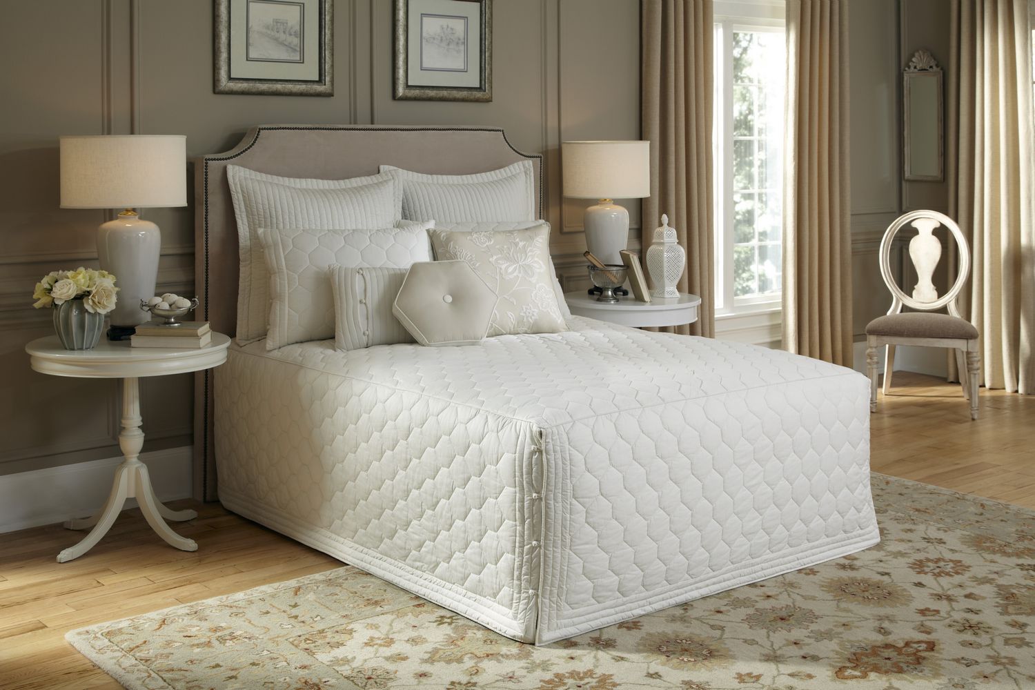 Lexington Ivory Bedspread Collection by Nostalgia Heirloom