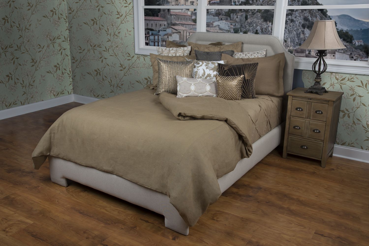 Linen Covington Khaki by Rizzy Home Bedding