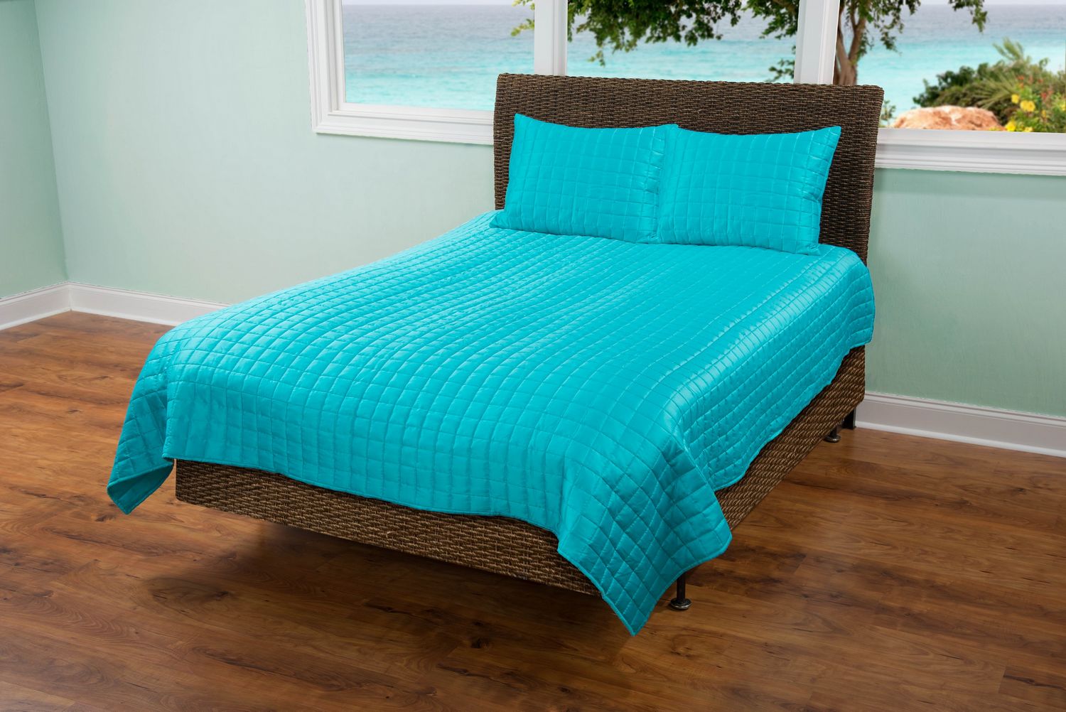 Aqua Shimmer by Rizzy Home Bedding