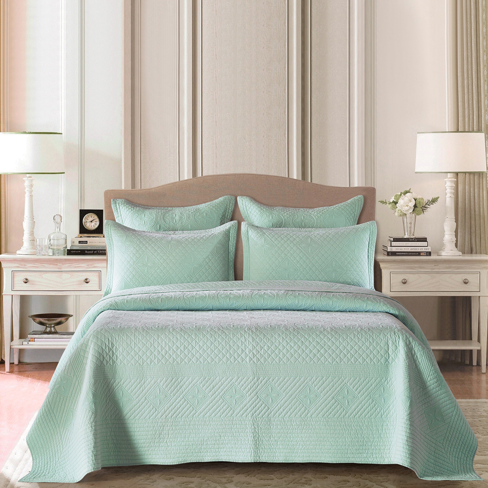 Sage Garden Light Aqua by Calla Angel Quilts