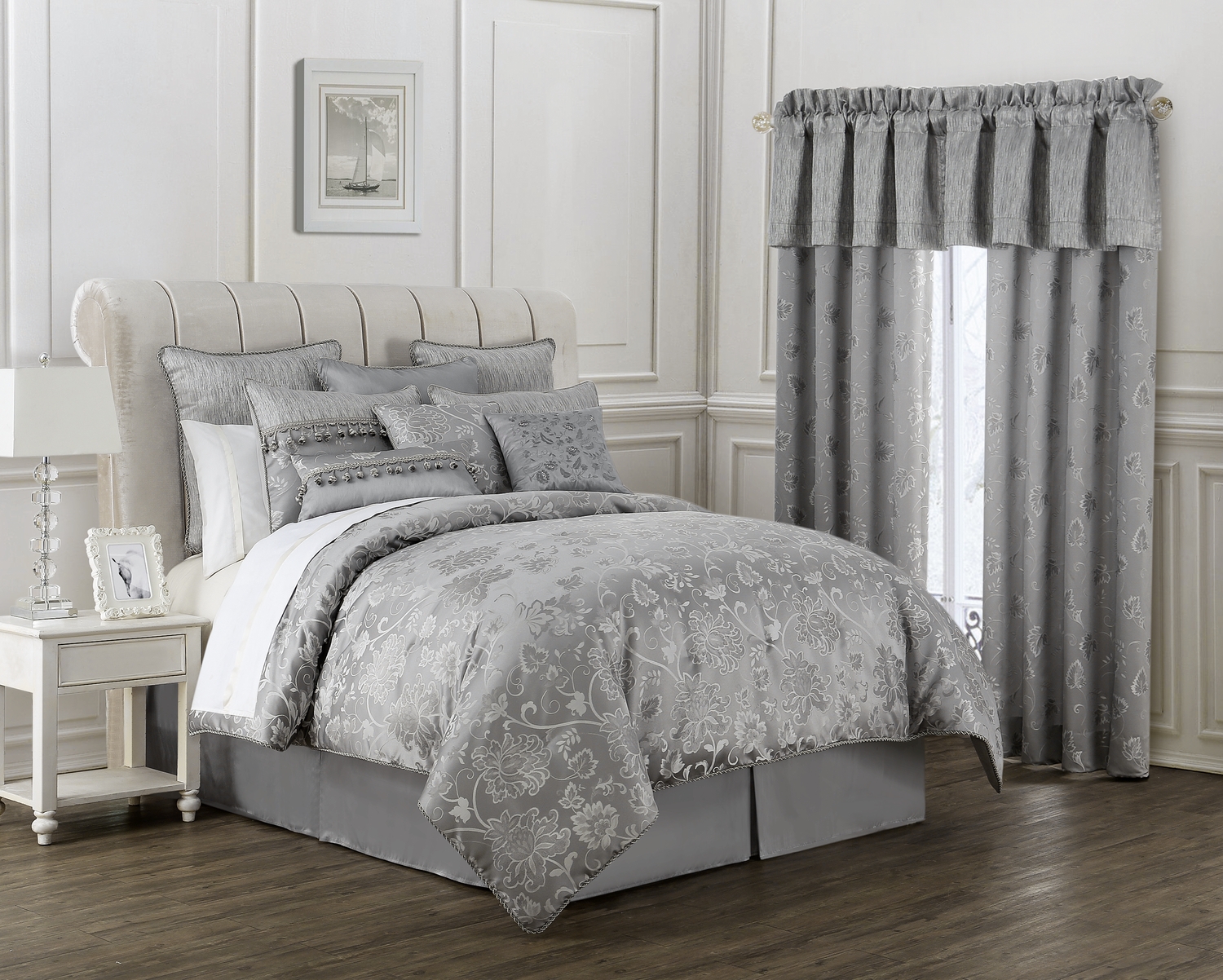 Samantha Platinum by Waterford Luxury Bedding