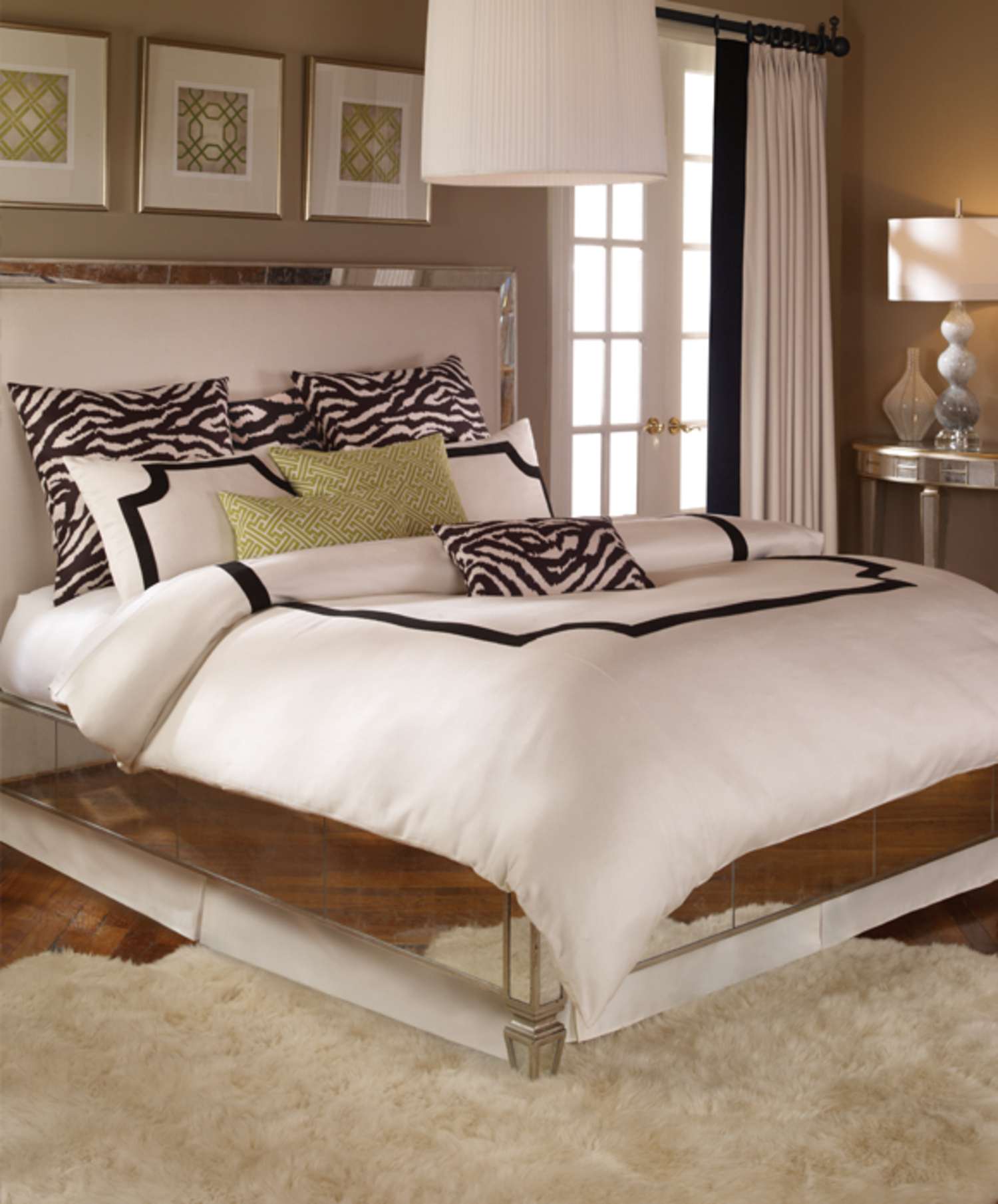 Off White Deauville Bedskirt King