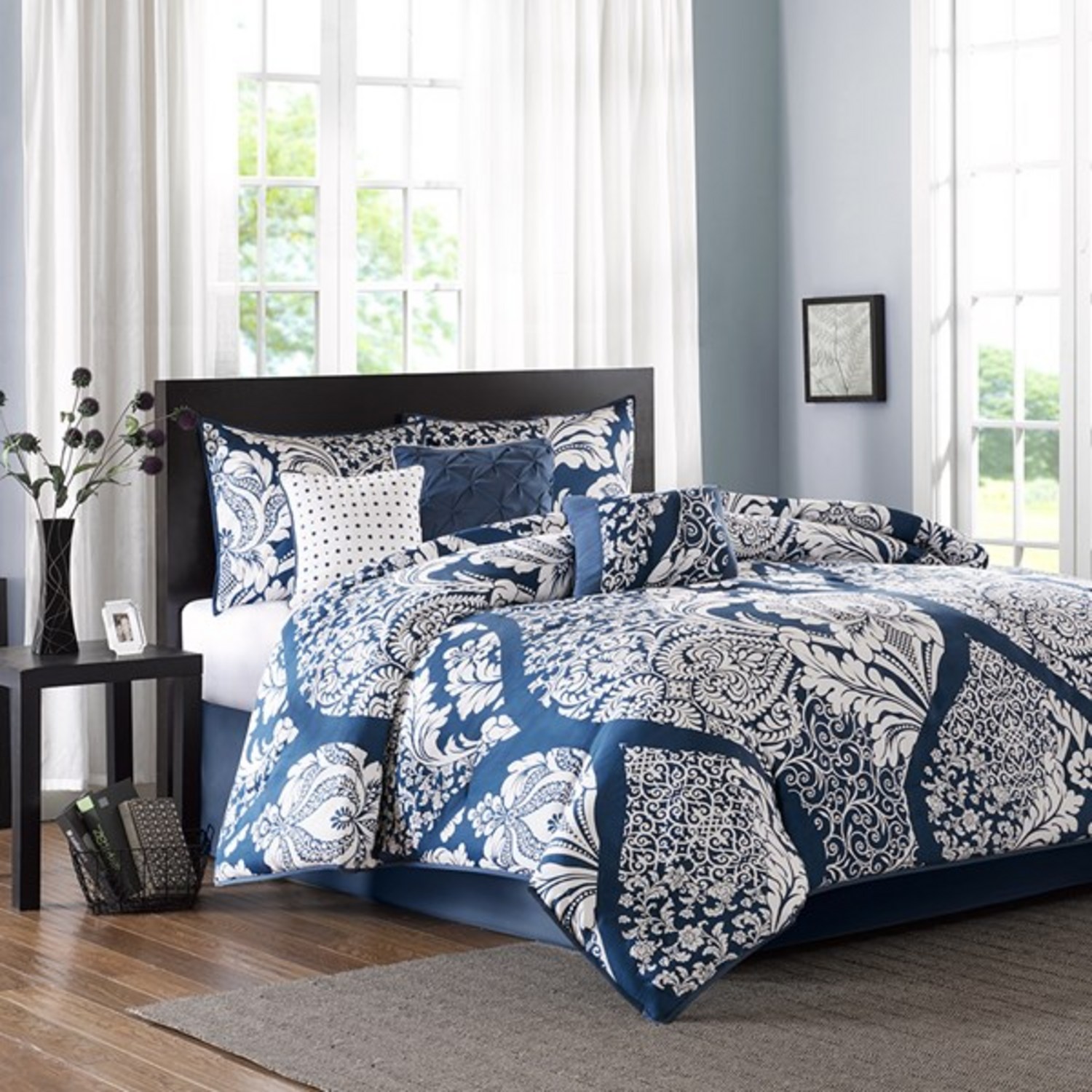 Vienna Indigo By Madison Park Bedding Beddingsuperstore Com