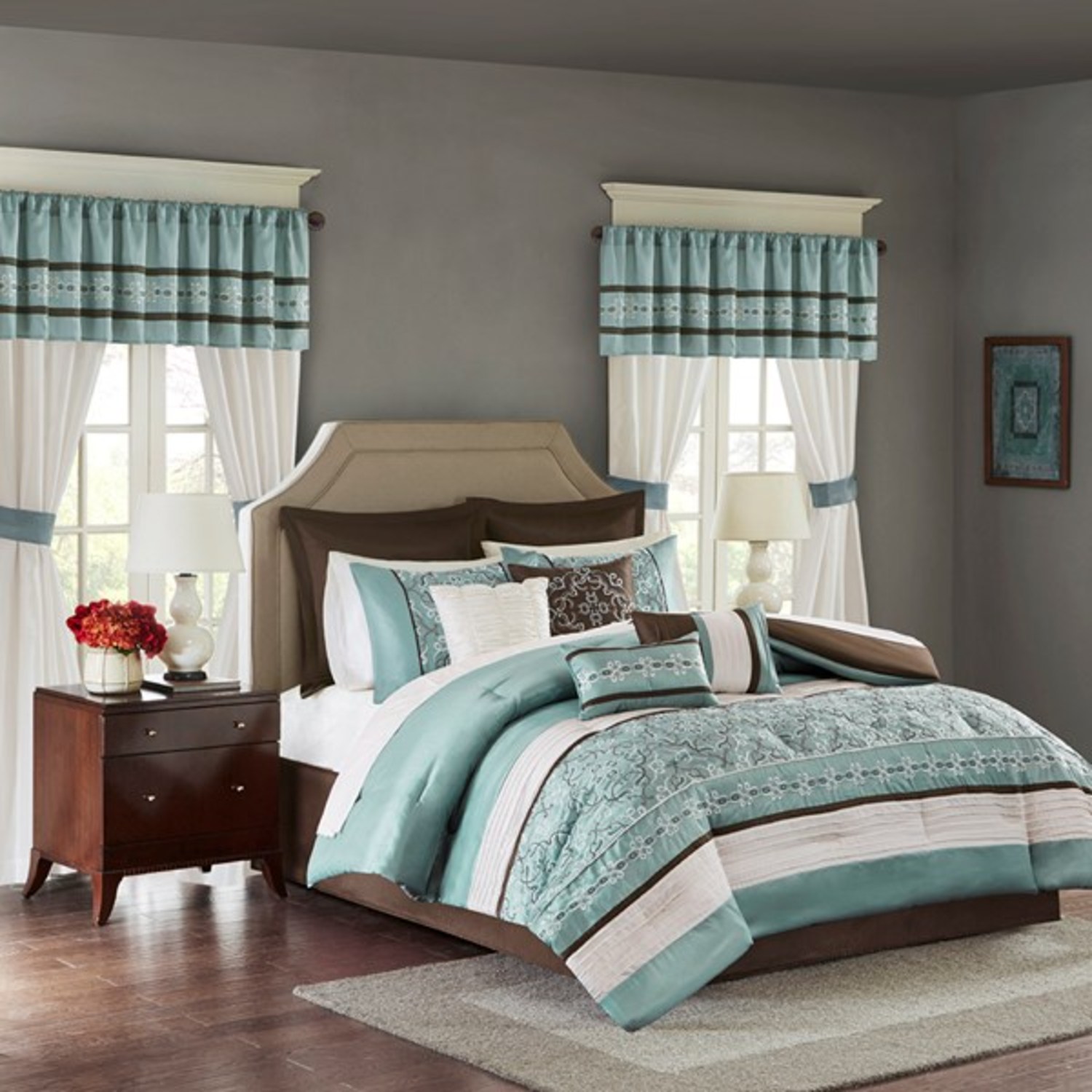 Jelena Seafoam Comforter Set Queen