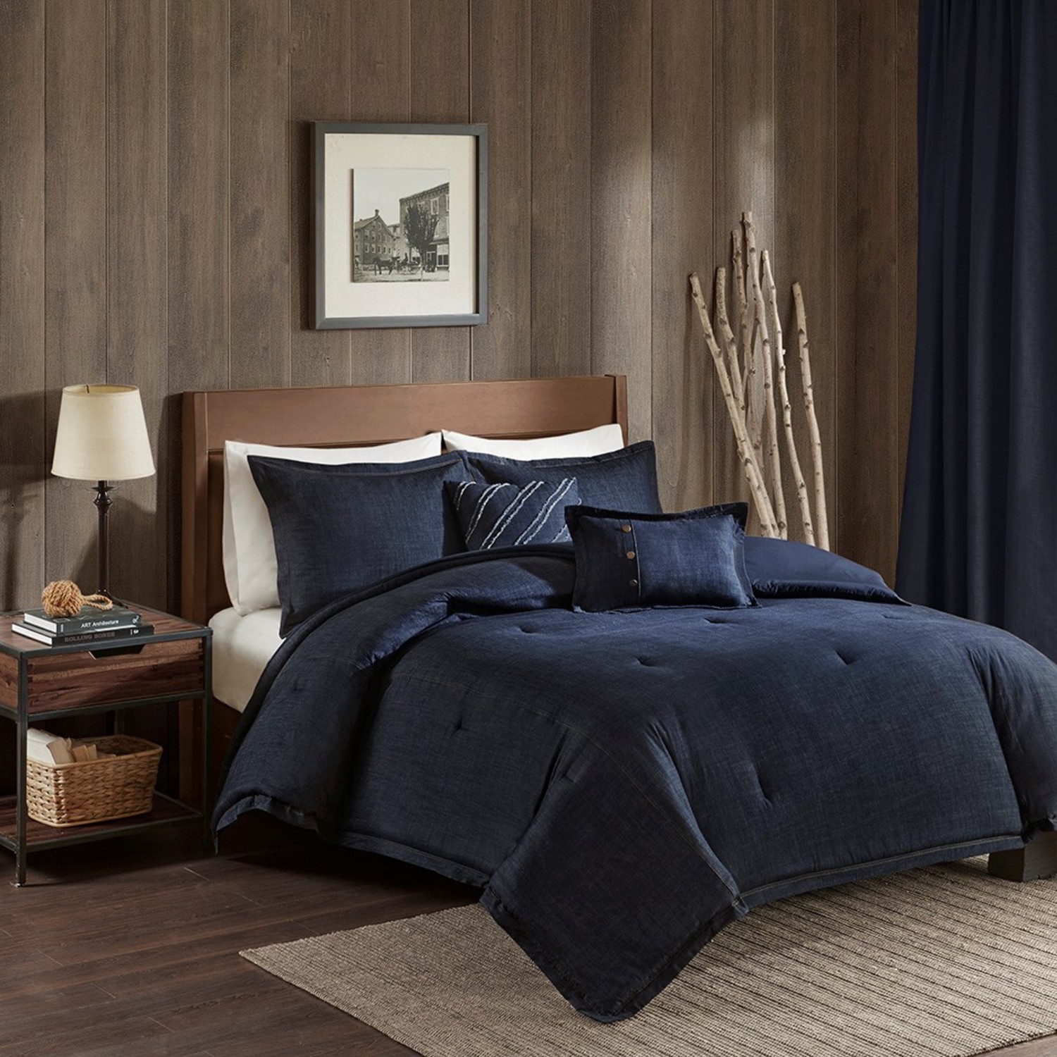 woolrich perry oversized denim comforter se