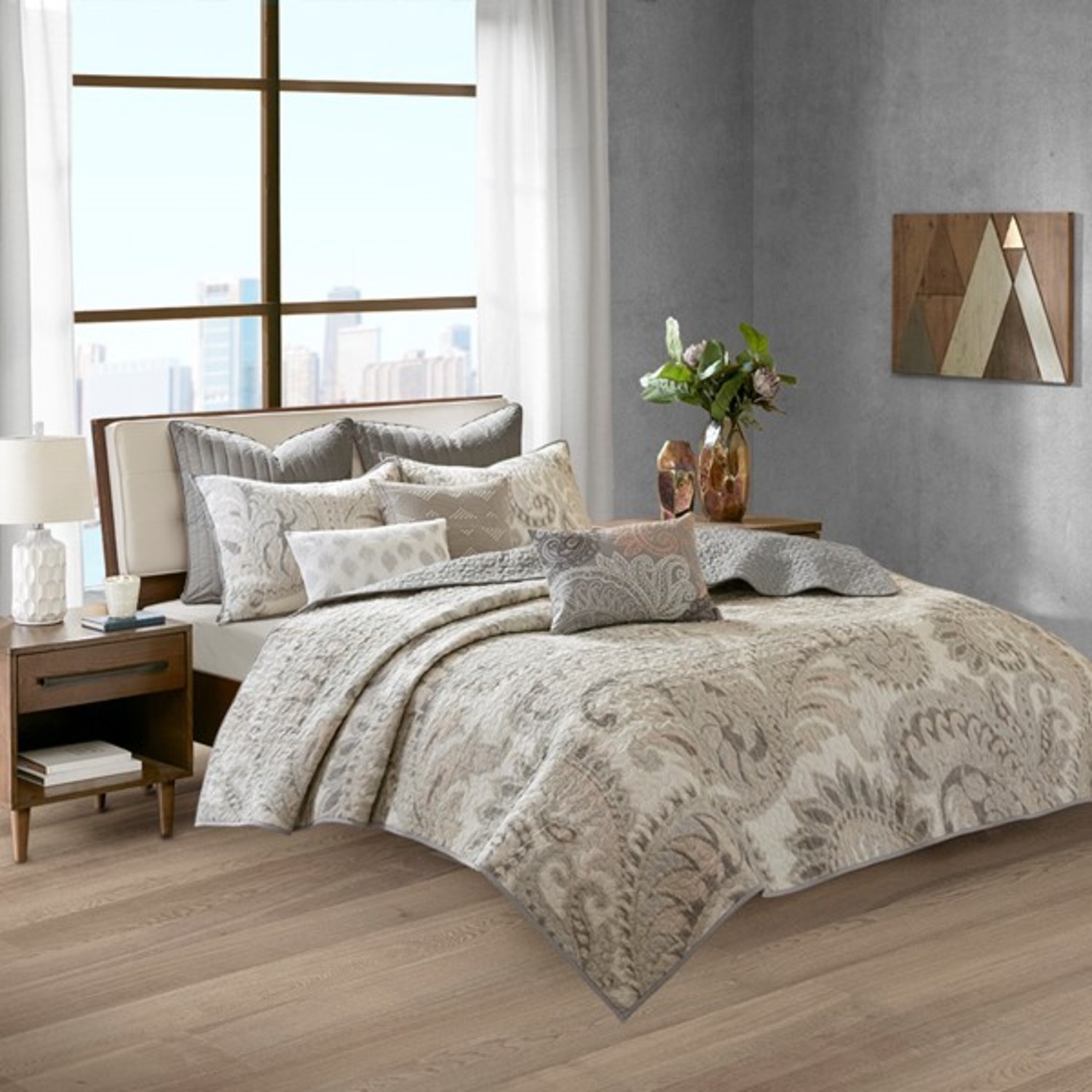 Mira Blush Comforter Set Full/Queen