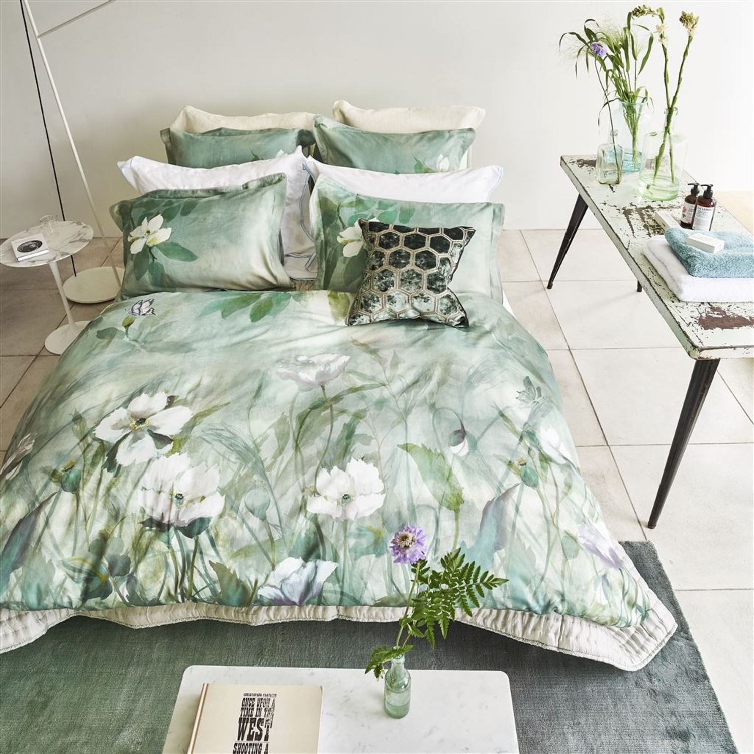 Kiyosumi Celadon by Designers Guild Bedding
