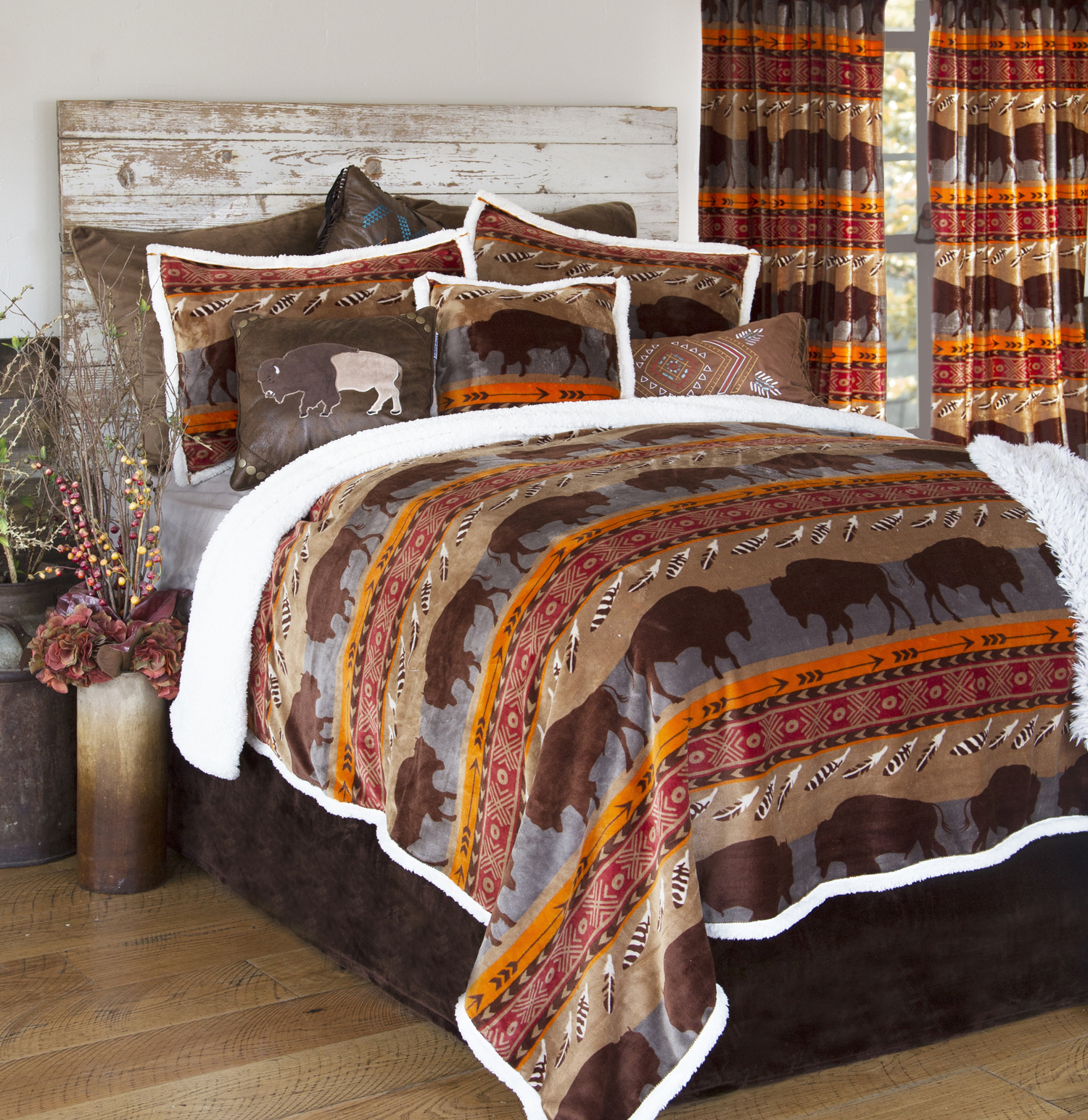 Roaming Bison by Carstens Lodge Bedding