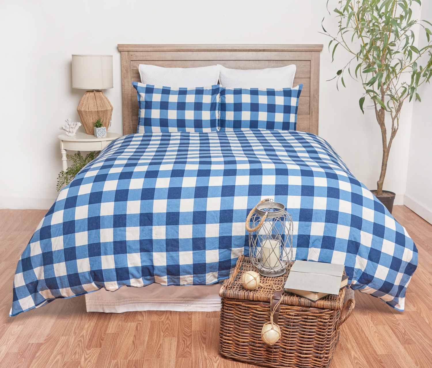 Buffalo Check Blue by C&F Quilts