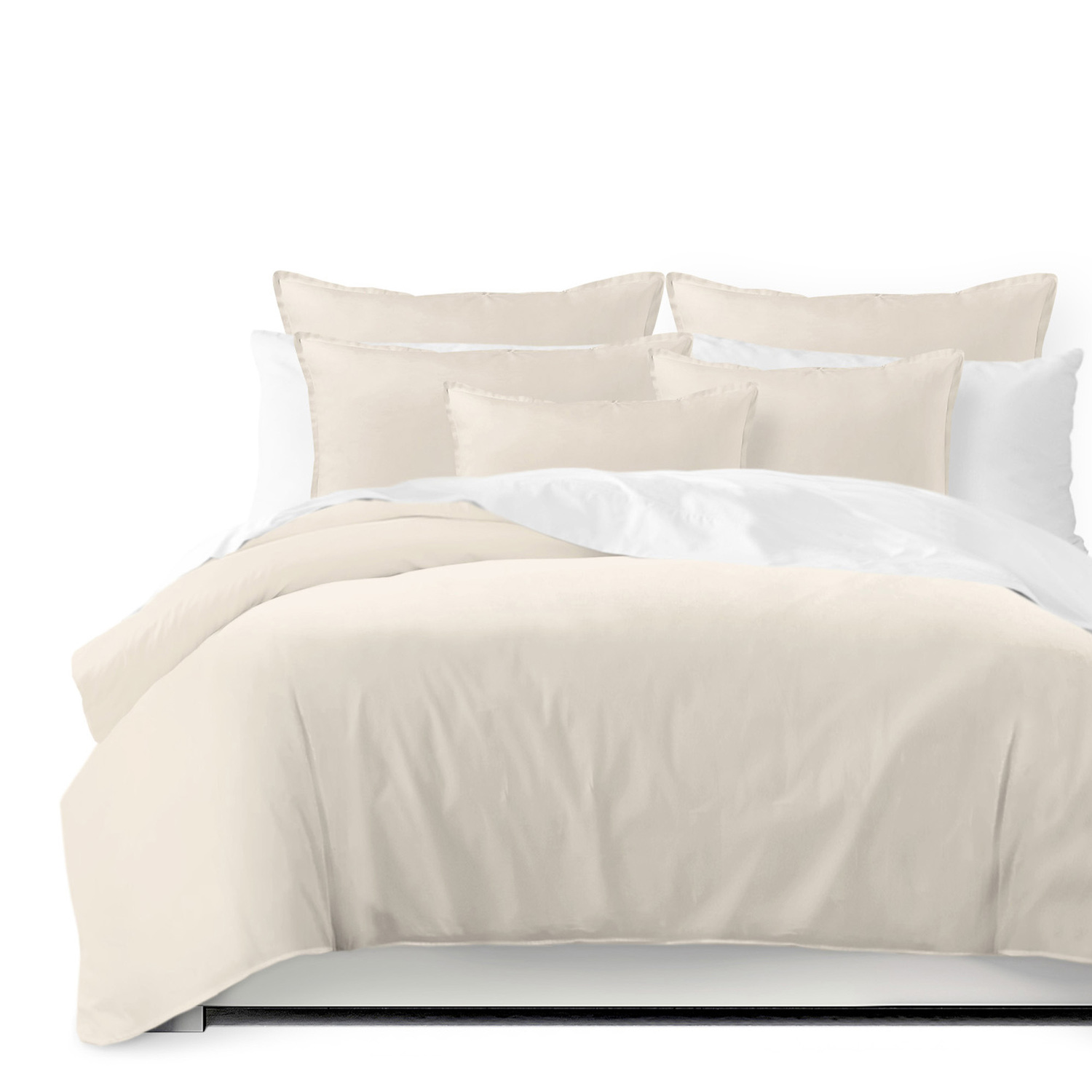 St Anne Soft Ivory Comforter Set Queen
