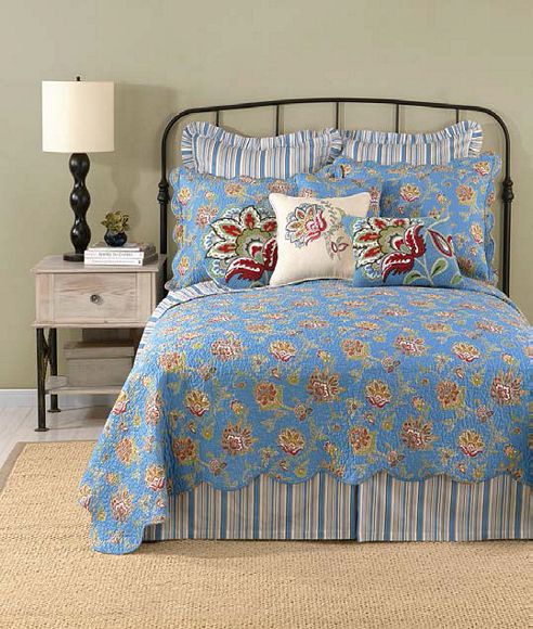Jacobean Blue by Laurel & Mayfair Quilts - BeddingSuperStore.com