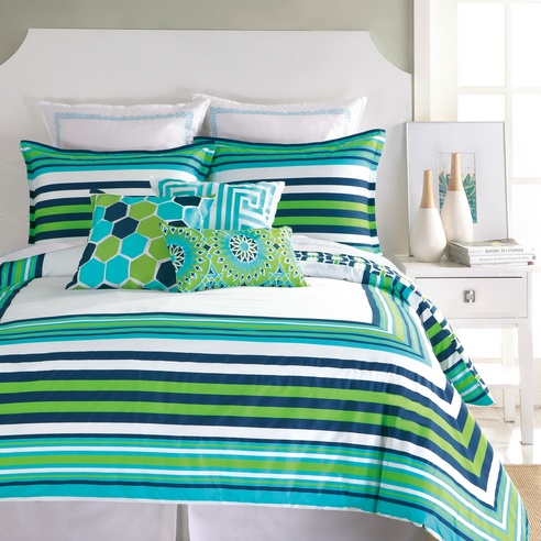 Huntington Stripe By Trina Turk Bedding, Trina Turk Bed Pillow Sets