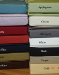 400 Thread Count - Solid Colour -100% Egytian Cotton Sheets  by Athena/Royal Kingsway