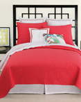 Santorini Coverlet Coral by Trina Turk Bedding