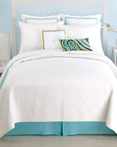 Santorini Coverlet White by Trina Turk Bedding 