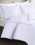 Embroidered Cotton Aqua by Madison Park