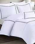 Embroidered Cotton Black by Madison Park