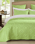 Fern Crystal Lime by Calla Angel Quilts