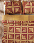 Brockton Cabin Burgundy by VHC Brands Quilts