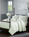 Serene Seafoam Cotton Coverlet by Madison Park