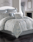 Faith French Blue by Five Queens Court Bedding