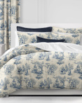 Archamps Toile Blue by 6ix Tailors Fine Linens