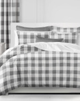 Lumberjack Check Gray/White by 6ix Tailors Fine Linens