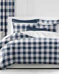 Lumberjack Check Indigo/White by 6ix Tailors Fine Linens