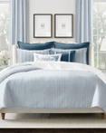 Jaxon Stripe Indigo by 6ix Tailors Fine Linens