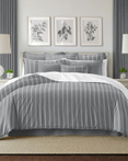 Shay Broad Ticking Stripes Gray by 6ix Tailors Fine Linens